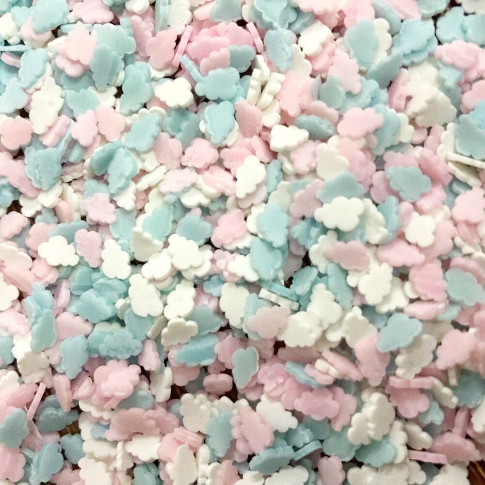 50G Gemengde Polymeer Kleurrijke Cloud Slice Klei Sprinkles Voor Ambachten Maken Diy Slime Vullen Materiaal Nail Art Decoratie