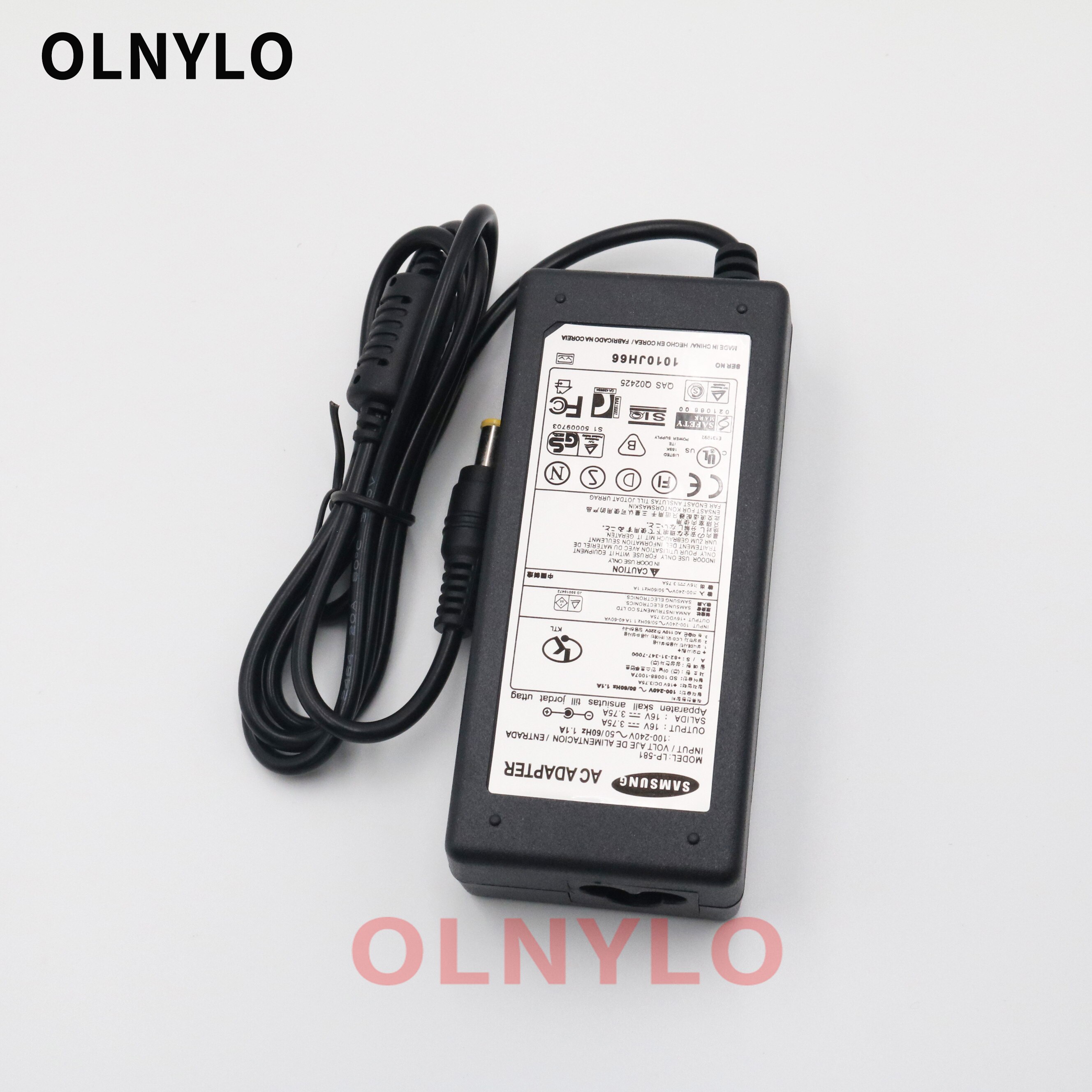 16V 3.75A 60W Samsung Fujitsu Sony Laptop Power Adapter Oplader 5.5*3.0Mm