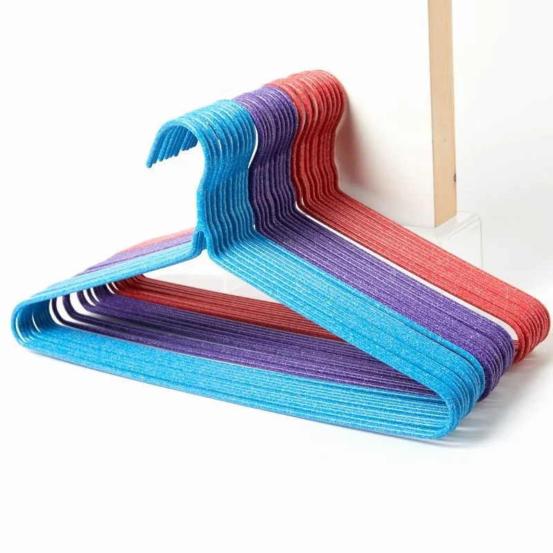 Adult Home Use Iron Clothes Hanger 2-7 Pieces Seamless Drying Rack Children's Clothes Hanger Wardrobe Organizer