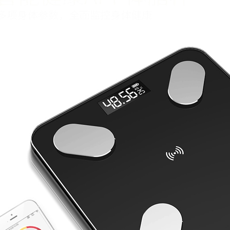 LED Screen Body Grease Electronic Weight Scale Body Composition Analysis Charging Health Scale Smart Home Bathroom Scales