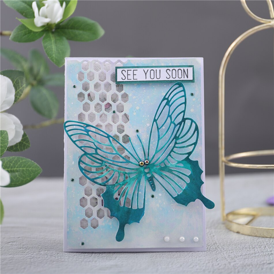 Kokorosa Butterfly Metal Cutting Dies Animal Craft Die Scrapbooking Album Embossing Stencil Card Making Cuts Decor Template