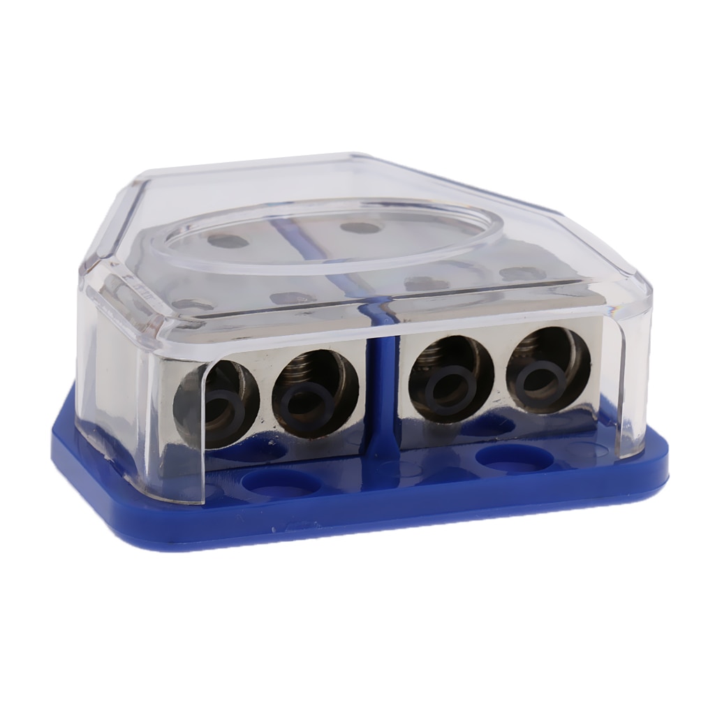 Distribution Block Power Ground In/Out 4 8 Gauge Car Amp Install Power Wire