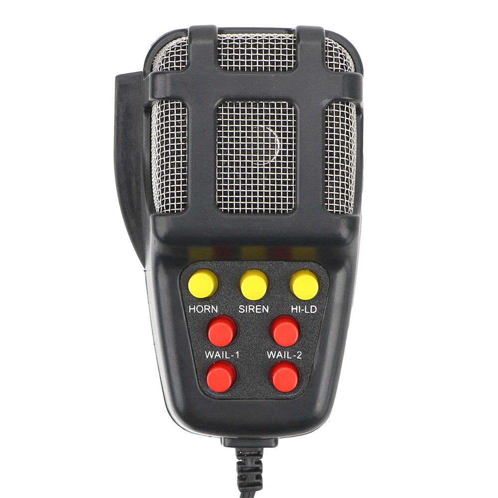 12V Car Horn Police Siren Air Horn Mic PA System Emergency Amplifier Hooter 100W Speakers Loud Car Warning Alarm Megaphone Tone