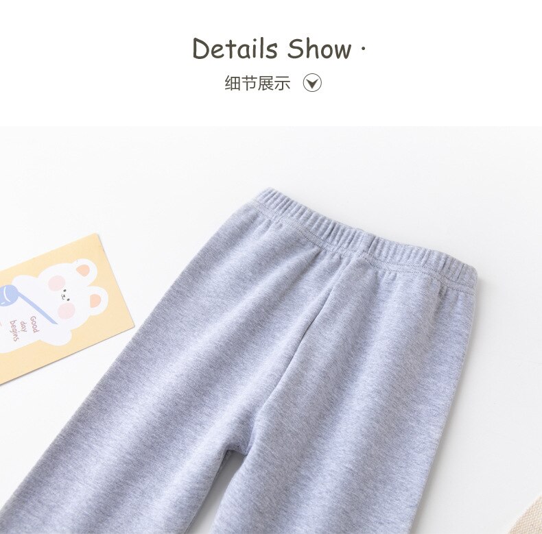 2022 spring girls' leggings Korean style children's pants Colorful big bow girls' pants