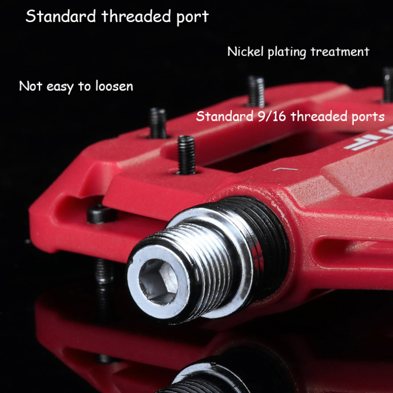 ESLNF UBicycle Pedals Bike Ultralight Seal Bearings Cycling Nylon Road bmx Mtb Pedals Flat Platform Bicycle Parts Accessories