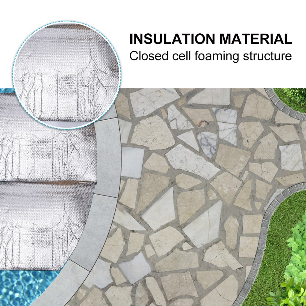 1PC Swimming Pool Heat Preservation Cover Heat Insulation Swim Pool Cover Thermal Insulation Pool Film Dustproof Swimming Pool C