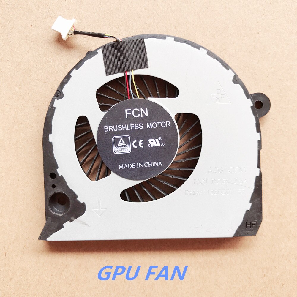 original cpu GPU for Dell Inspiron G7 15-7000 7577 cooling fan 7588 G5-5587 P72F cooler fan 2JJCP FJQS DC5V 0.5A FJQT fans: GPU fan