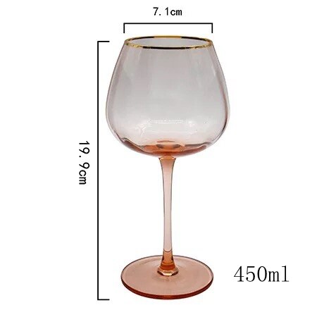Classic Glass Wine Cup High Feet Champagne Glass Wide Inner Rim Martini Gglass Wide Inner Edge Wine Glass: B