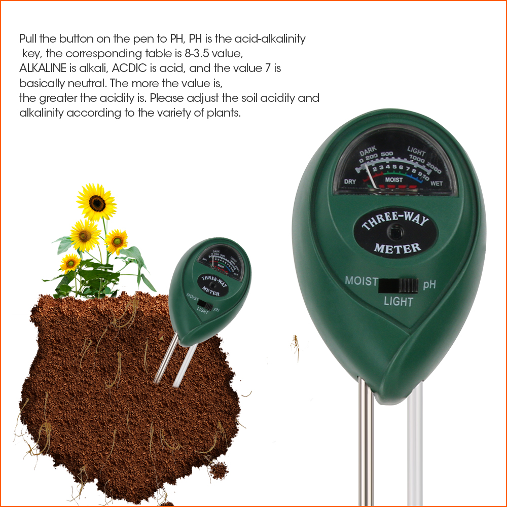 Rz Mini Bodem Ph Vocht Vochtigheid Meten Ph Meter Bodem Vocht Monitor Hygrometer Tuinieren Plant Landbouw Vocht Tester