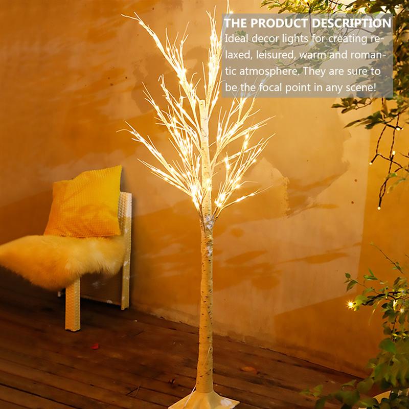LED Birch Tree Light Luminous Lamps Year Lights Decorative Lamp