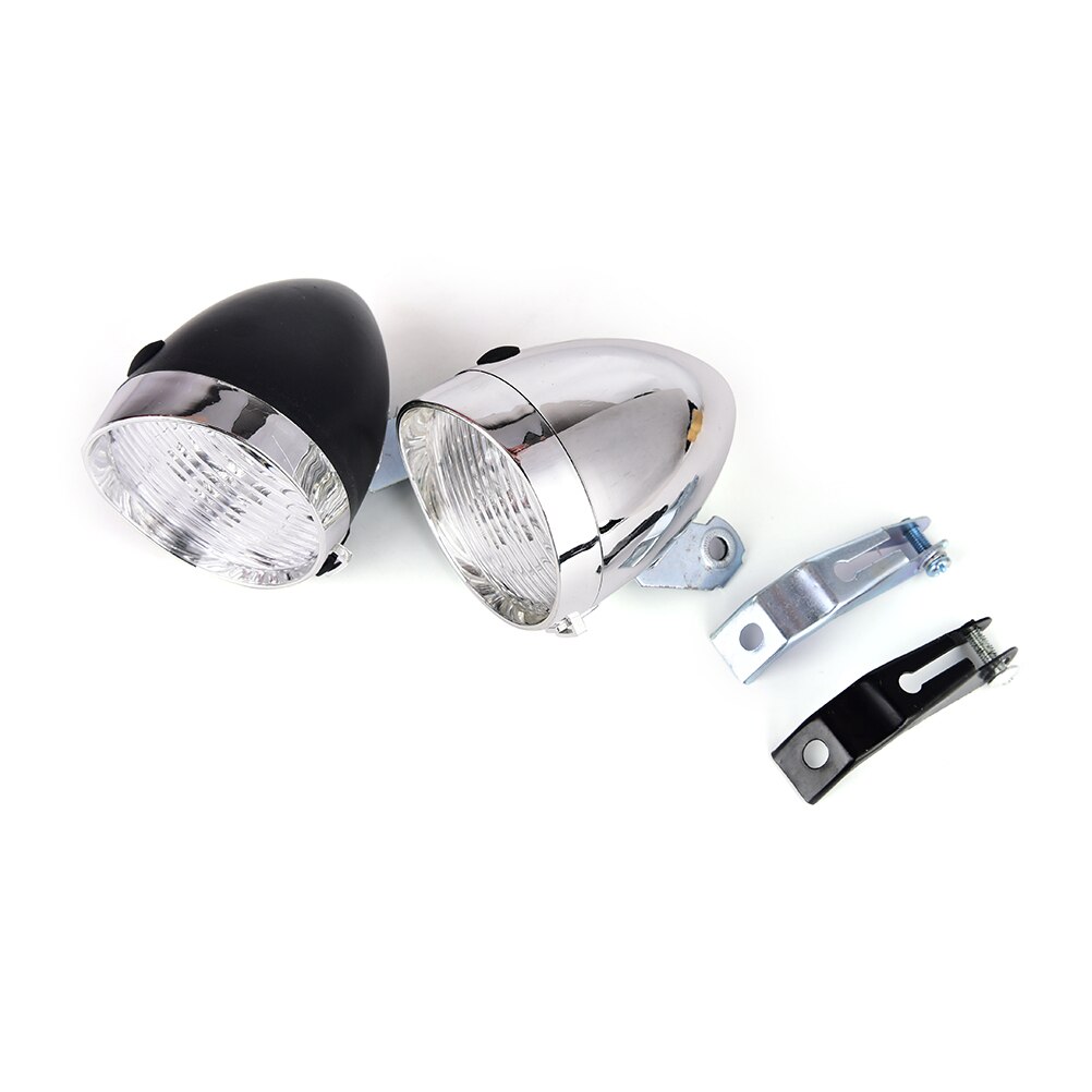 1Pc 3 LED Vintage Flashlight Lamp Bicycle Headlight Bike Front Light Retro Headlight Vintage Flashlight Lamp 9*7*7cm