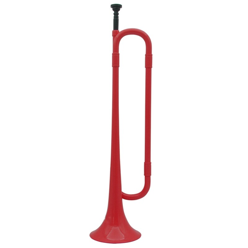 Plasttrumpet - bekvämt ergonomiskt grepp - bb autentiskt ljud för student- och nybörjare abs konstruktion: Röd