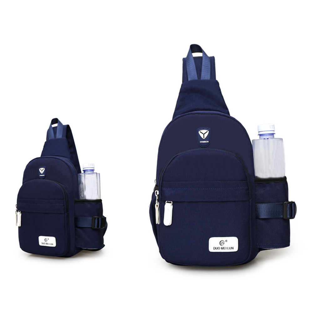 Neue Nylon Unisex Brust Pack Einzelner Schulter Strap Zurück Tasche Umhängetaschen für Frauen Sling Schulter Tasche Reise Zurück pack