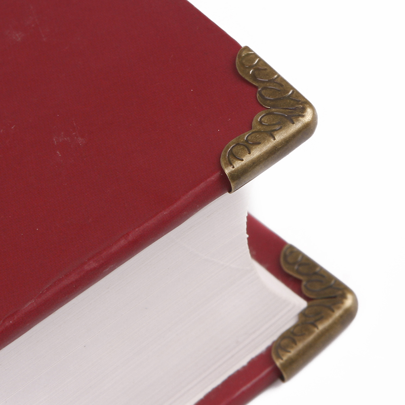 Praktisk 100 stk / parti antik bronze lille bog scrapbooking album menuer mapper krave hjørne beskyttere  #69988
