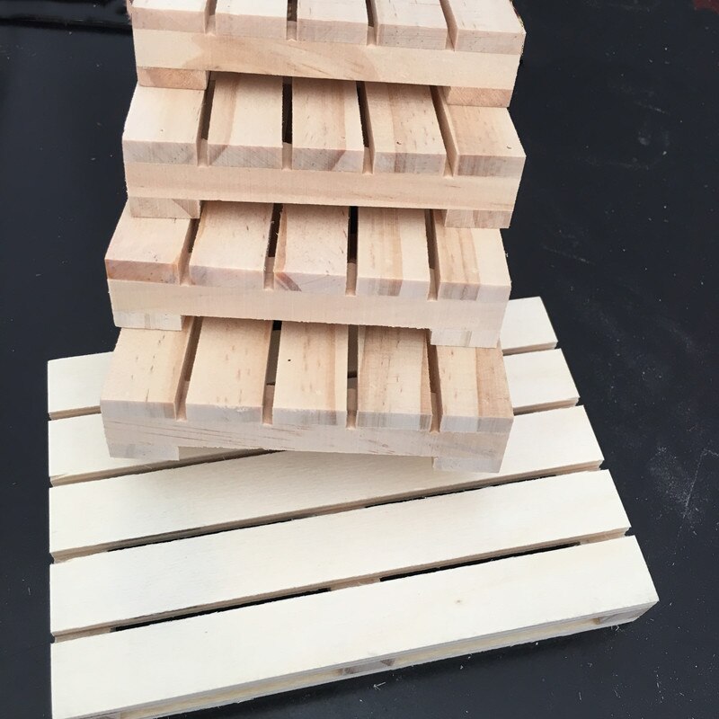 Mini Wooden Pallet Beverage Coasters for and Cold Drinks Wood Pallet Coasters Flower Pot Cushion