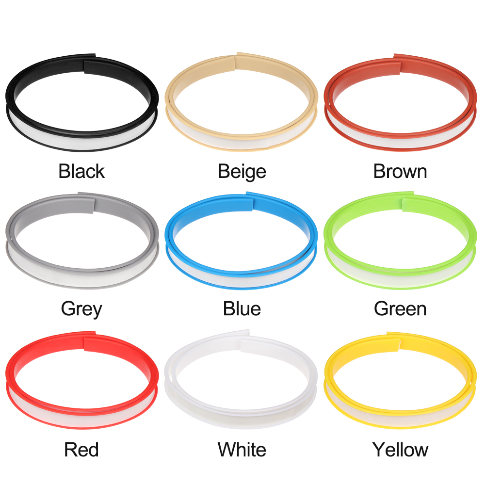 1m 16/18mm nastro adesivo per bordi in PVC autoadesivo nastro sigillante a forma di U fogli per impiallacciatura per mobili protezione per scrivania
