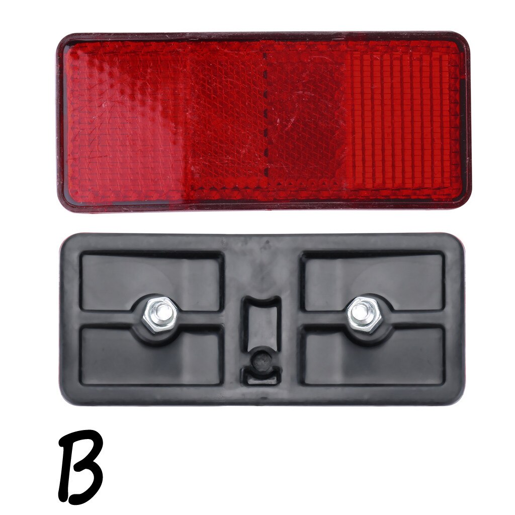 Rétroviseur Réflecteur Ovale Rouge Pour Vélo - Fixation Sur Garde-boue Arrière, Augmente La Sécurité