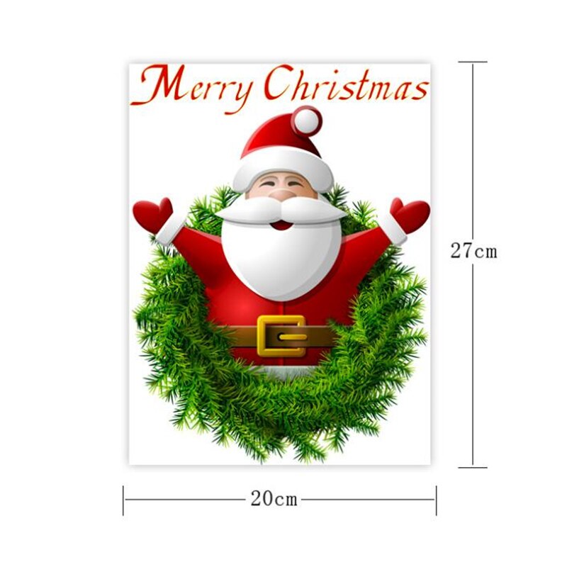 Santa Claus wall stickers supermarket window glass decoration wall decal Christmas decorations: 6