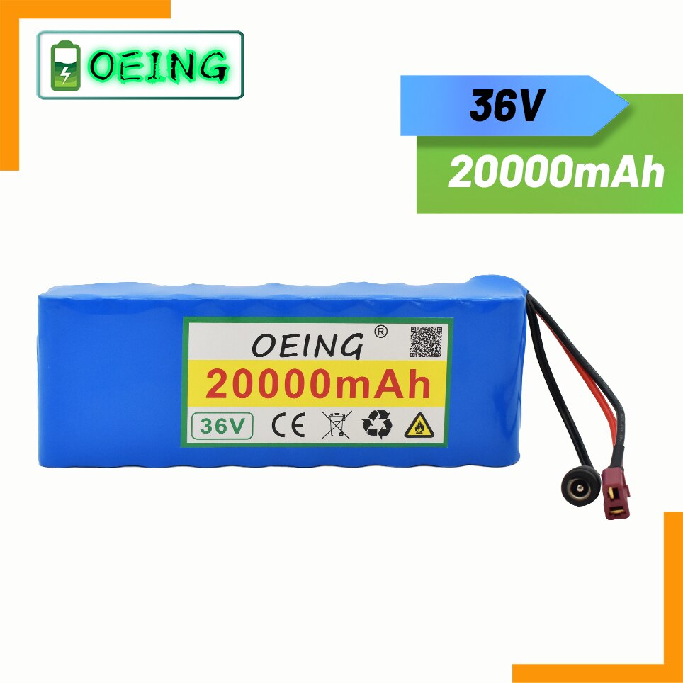 Nieuwste originele 36v 20ah 10 s 2p 18650 oplaadbare batterijpack 20000 mah, aangepaste fietsen, elektrische voertuigen 42v bescherming
