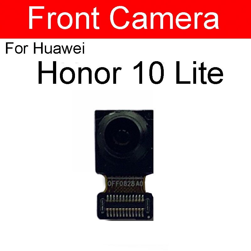 Cámara frontal para Huawei Honor View 6 7 8 V8 8x9 9i V9 10 V10 V20 Max Plus Lite Play pequeña reparación de reemplazo de cámara: For honor 10 lite