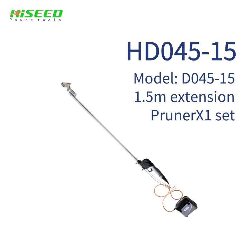 lastest and light extension pole pruner (35mm cutting 8-10 hours working, 0.8- 2.5 meter)