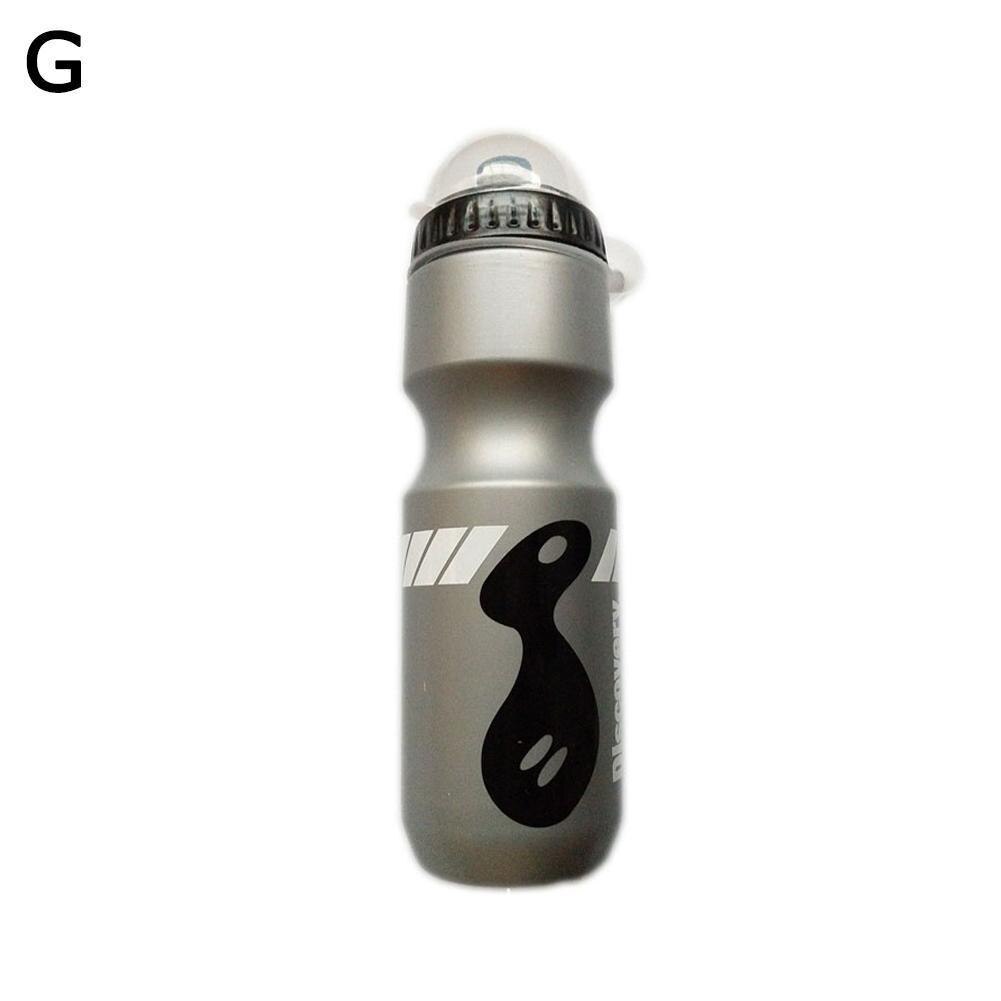 1 st 750 ml mountainbike cykel vatten drink fles med outd utomhus sport vatten drinkware draagbare fles ketel plast hållare  c1 t 4: Grå