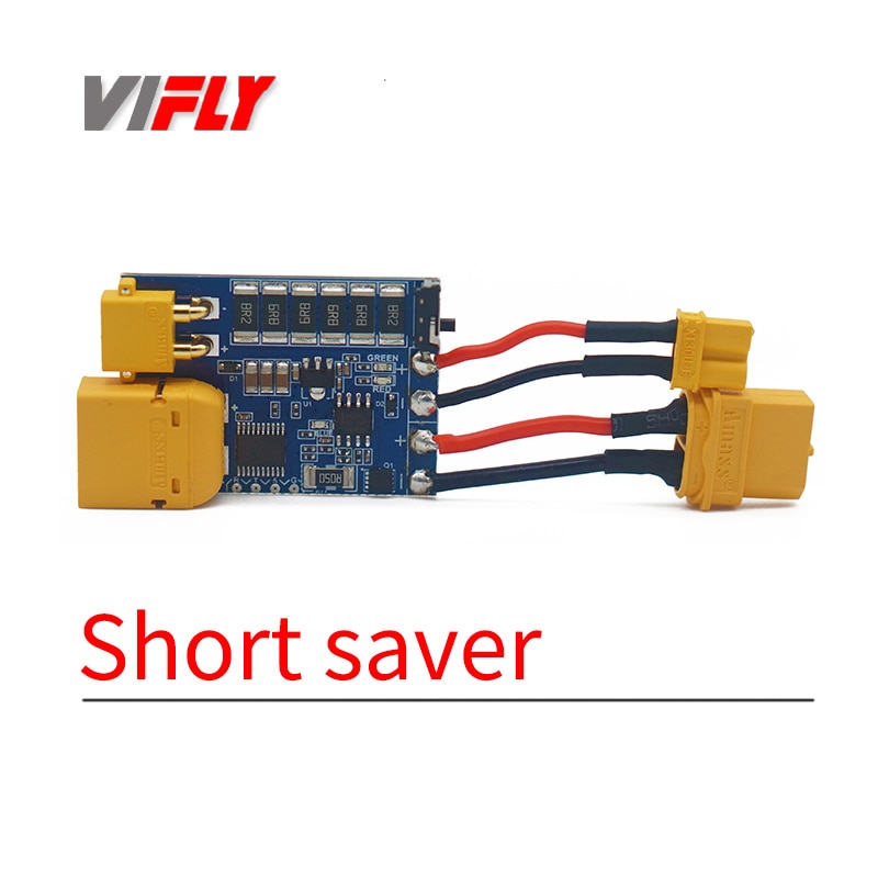 VIFLY ShortSaver 2 Clever Rauch Stopper Energie-Geschmack Schalter Elektronische Sicherung Zu Verhindern Kurzschluss Über-Strom 2-6S XT30 TX60