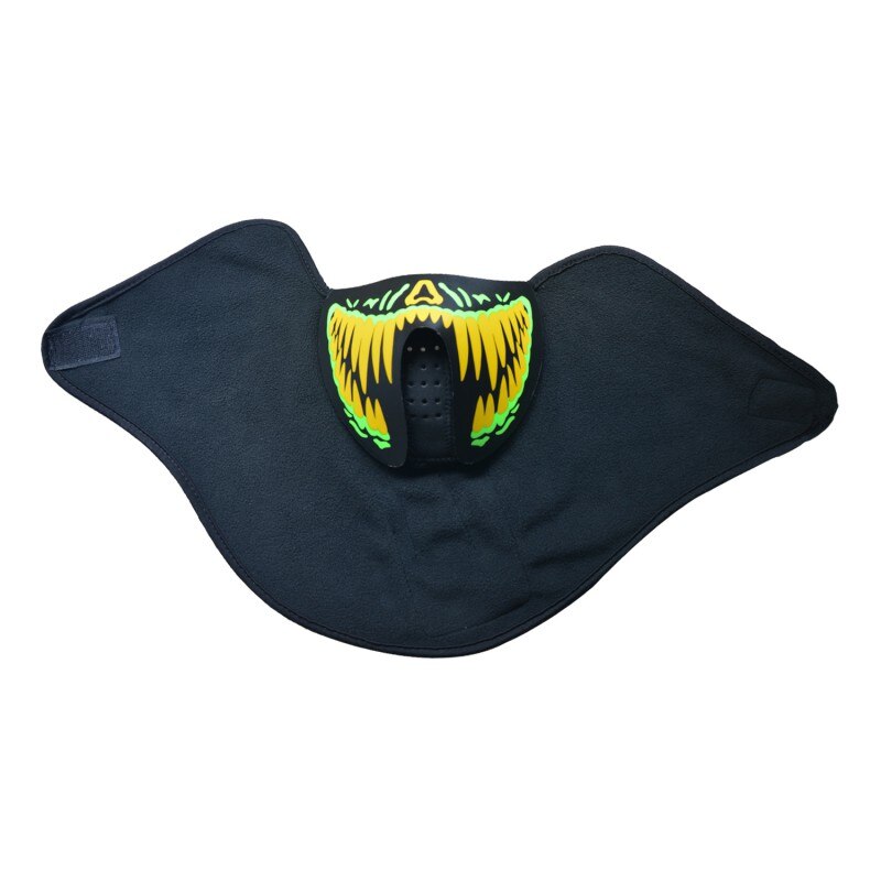 LED Big Terror Masks Voice-activated Music Mask Clothing Cold Light Helmet Fire Festival Party Glowing Dance Steady
