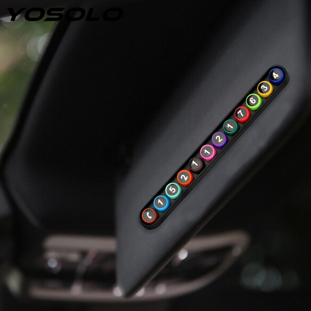 Yosolo Auto Tijdelijke Parkeerkaart Auto Sticker Mobiele Telefoon Nummer Kaart Tijdelijke Parking Auto Zelfklevende Telefoon Nummer Kaart