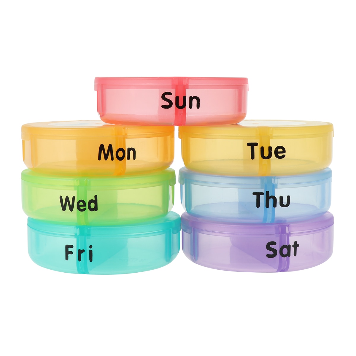Pilulier hebdomadaire AM/PM boîte à pilules 7 jours organiseur Portable Mini pilulier 14 compartiments, boîte à médicaments résistante à l&#39;humidité