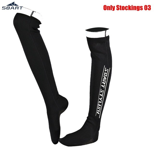 Smart-traje de buceo de neopreno de 2MM para mujer, traje de buceo de manga larga, protección solar, equipo de buceo Anti-UV: 03 sock / XXL