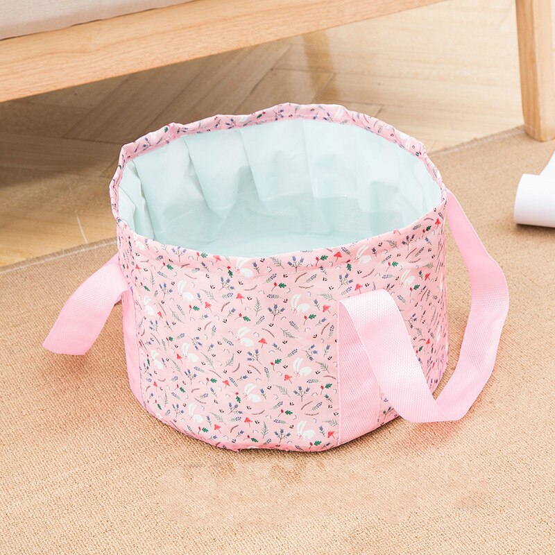 Lavabo plegable para viajes, Cubo de Camping, pesca, plegable, para baño de pies, cesta de lavado, Cubo de baño para pies de Spa WY71503: C