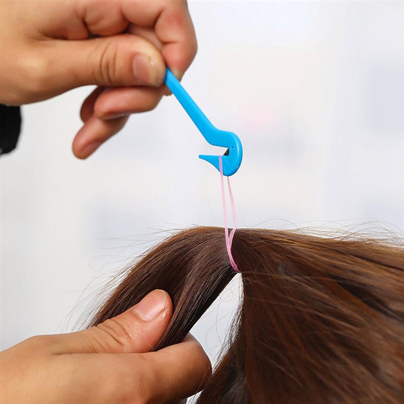 2 Stuks Elastische Haarband Cutters Wegwerp Rubberen Band Remover Haar Banden Verwijderen Tool (Willekeurige Kleuren)
