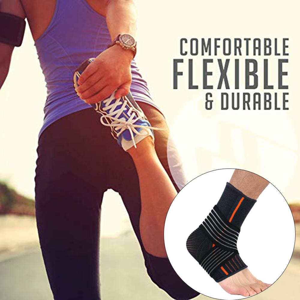 Verstelbare Stretch Zelfopwarming Enkel Guard Veiligheid Sport Ankle Brace Protector Voor Voetbal Basketbal Sport Fitness
