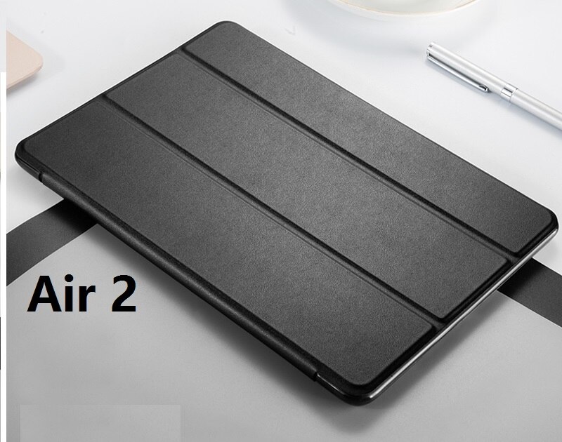 Weiche für iPad Air 2 Air 1 Fall Silicon Smart Stoßfest A1474 A1566 Fall für iPad Air 2 1 5 6 smart Cover Auto-Sleep/Wake up: Air 2 Black