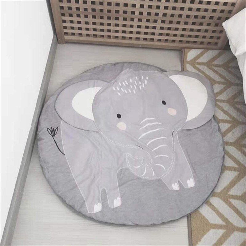 Runde tæppe legemåtte børn gennemsøgningsmåtte børn toddler soveværelse elefant
