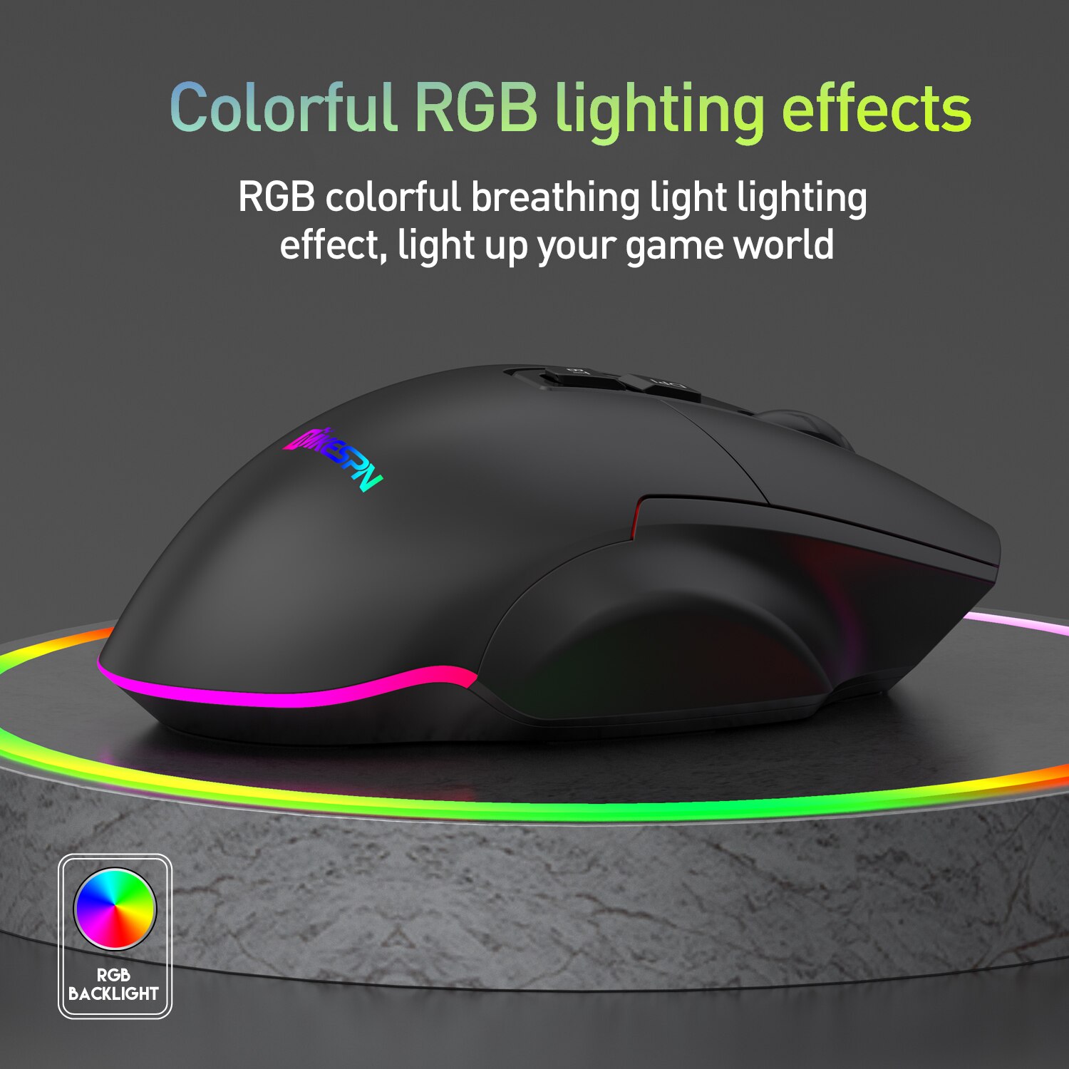 Wireless Gaming Mouse Three mode 2.4G Bluetooth Wire Gamer Mouse For PC Laptop 1600DPI Esport Optical Mice 7 Button RGB Backlit