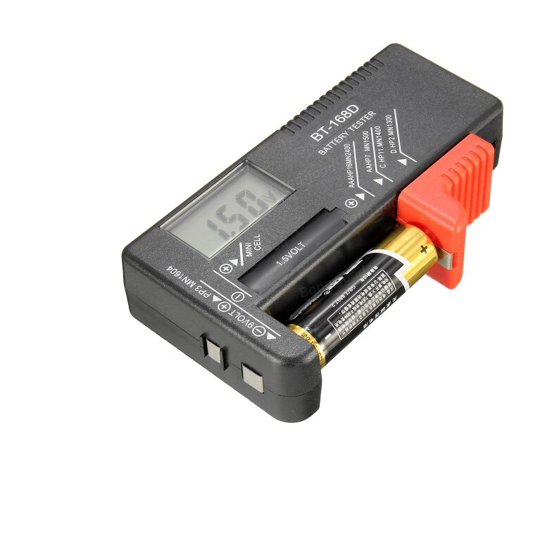 Testeur numérique de capacité de batterie, outil de Diagnostic de batterie, affichage LCD, vérification de tension, AA/AAA/C/D/9V/1.5V, Test de cellule de bouton