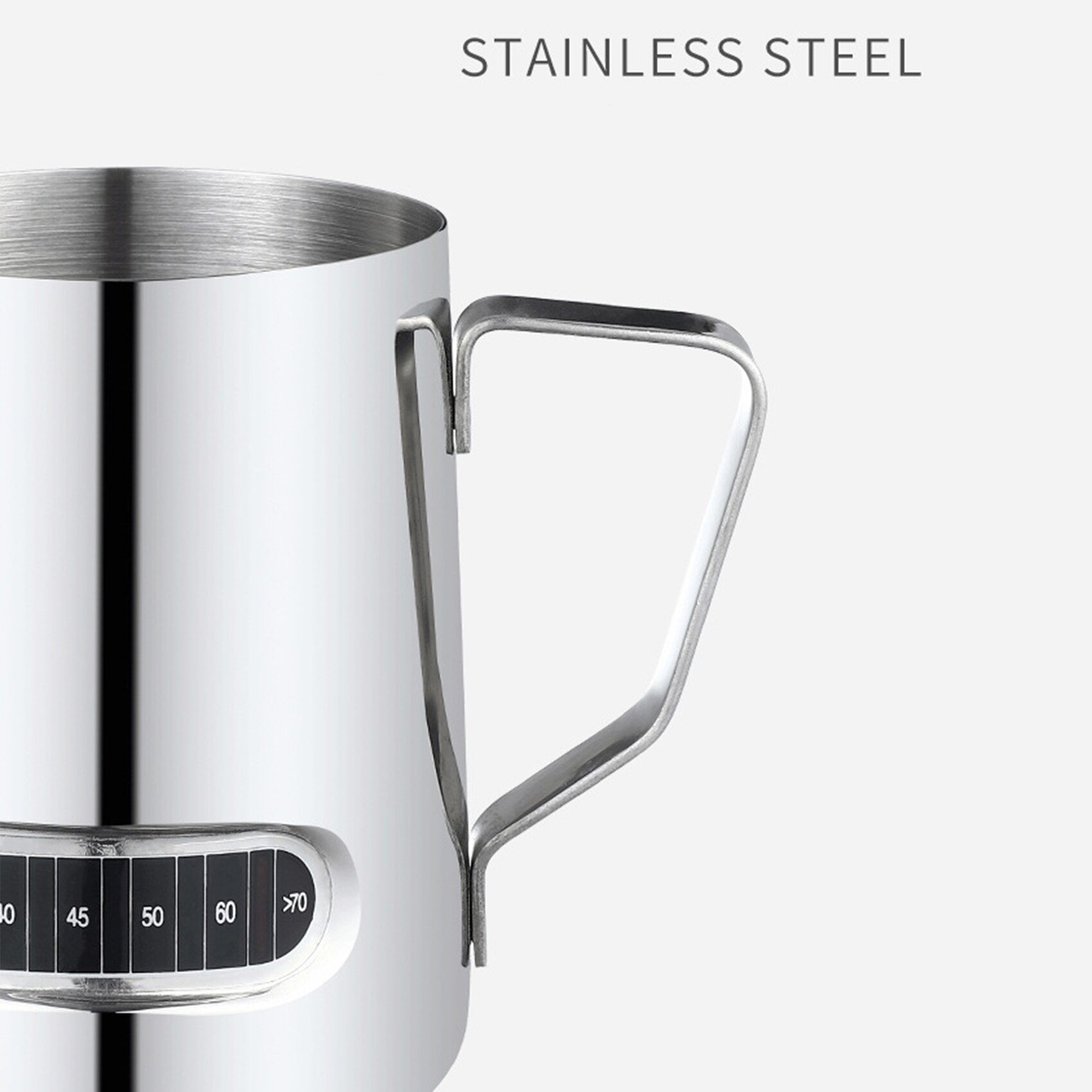 Espresso Steaming Pitcher 350/600ML Espresso Milk Frothing Coffee Milk Frothing Cup Coffee Steaming Pitcher with Thermometer
