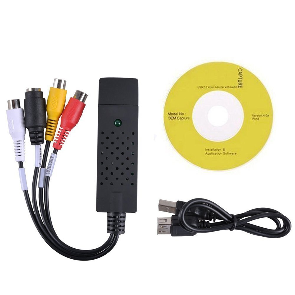 VHS vers convertisseur numérique USB 2.0 convertisseur vidéo carte de Capture Audio VHS Box VHS magnétoscope TV vers convertisseur numérique prise en charge Win 7/8/10
