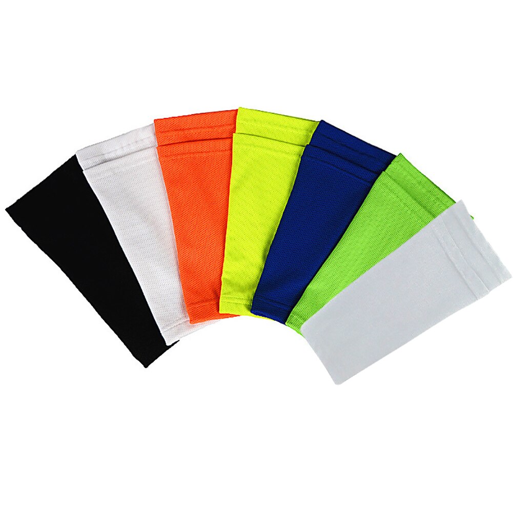 1 paar atleet beenbeschermers pads pocket polyester voetbal sport scheenbeschermer praktische ondersteunende voetbal beschermende sokken