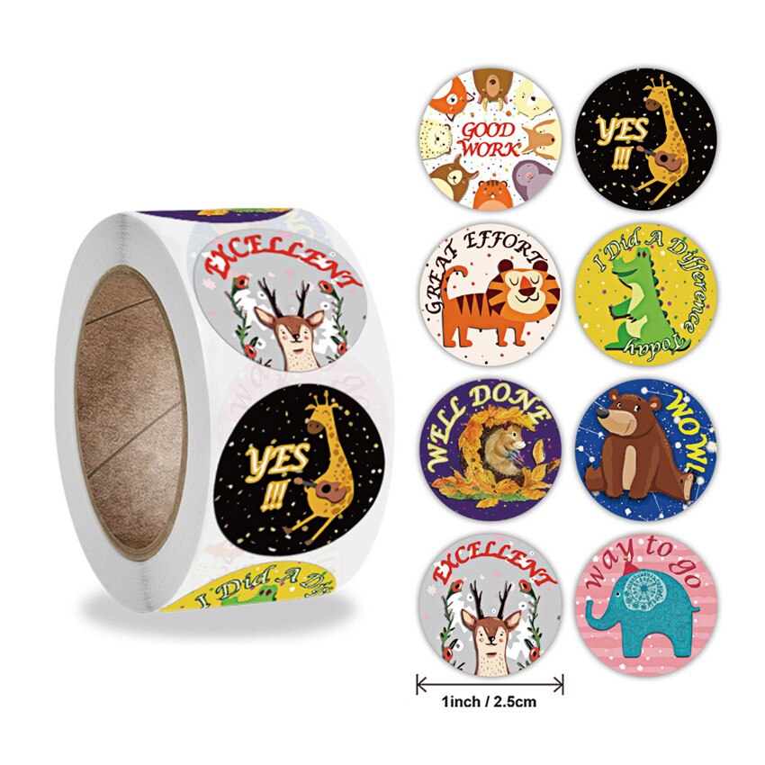 500 Pack 'Baked With Love' Round Stickers - White Adhesive Labels For Bakery Bags, Candle Packaging