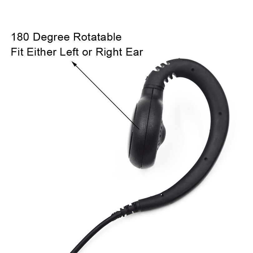 XQF Swivel Ear Hook Earpiece Headset Mic PTT for Motorola Portable Radio APX6000 APX7000 APX2000 DGP4150 DGP8550 Walkie Talkie