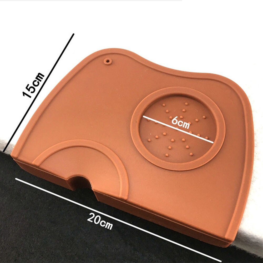 Anti-skli matte espresso latte art penn tamper tamping holder pad slipe matte hjørnematte barista kaffe te bar verktøy