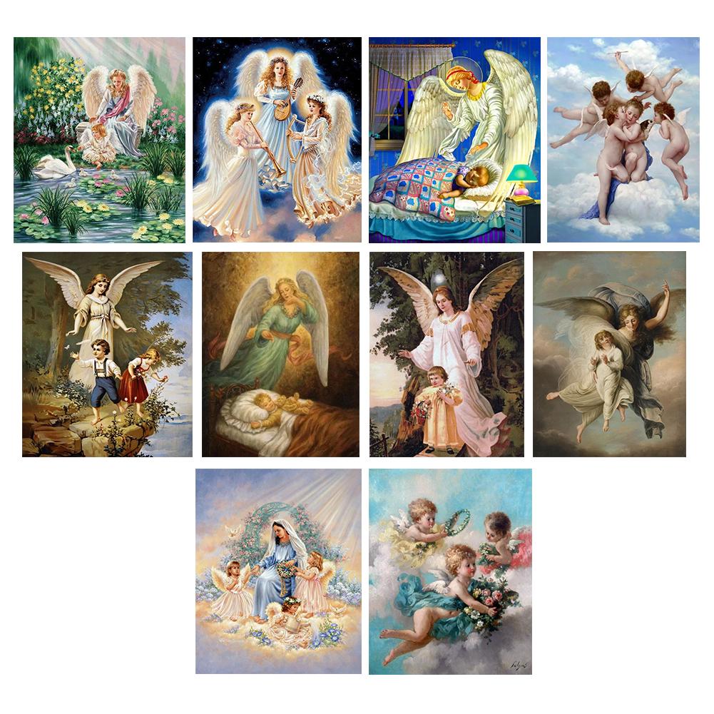 5D DIY Full Drill Diamond Painting Angel Cross Stitch Craft Embroidery Oxidation Resistance Irradiation Resistance Mosaic