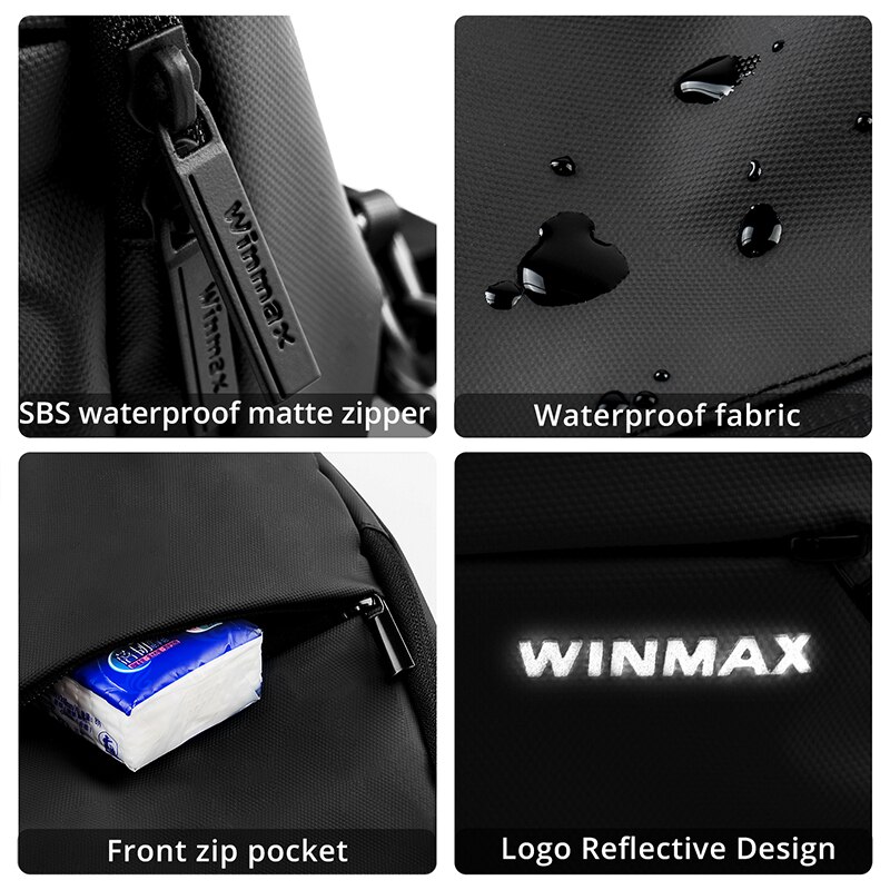 Black Casual Sling Borst Tas voor Mannen Vrouwen Een Enkele Schouder Korte Reis reistas Anti Diefstal Handsfree crossbody tas