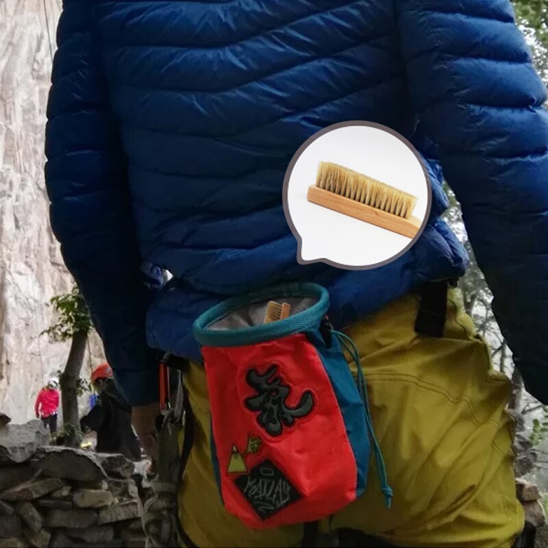 Pelo de jabalí de madera para escalada en roca, brocha para limpieza de roca, suministros para el hogar, productos para el hogar, brochas para zapatos