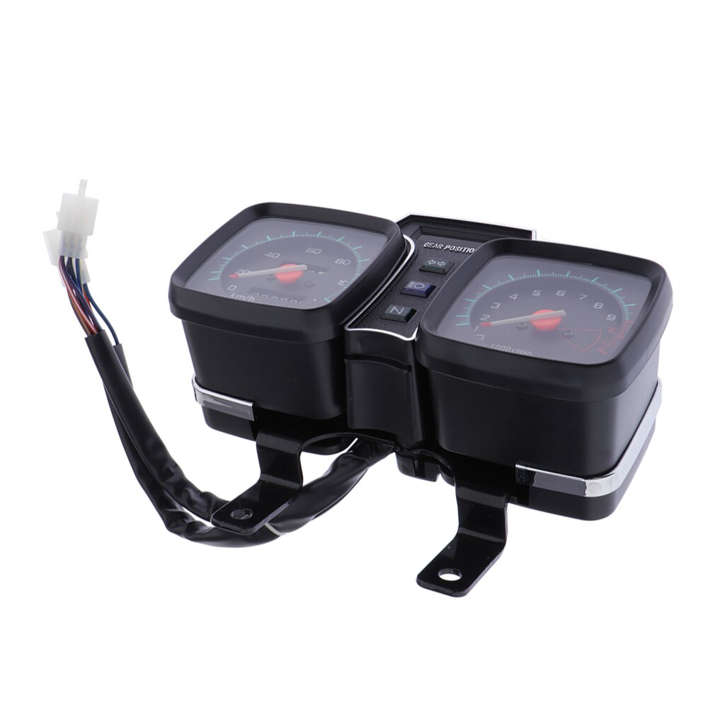1 Piece Universal Motorcycle Boat Speedometer Odometer Tachometer All-in-one 12000 rpm