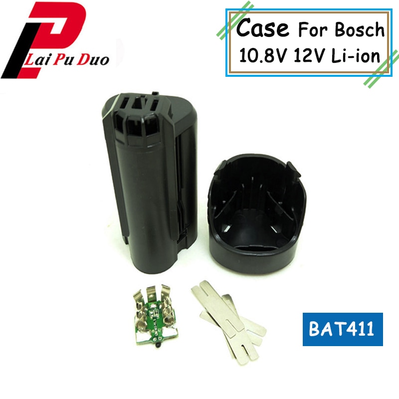 BAT411 For Bosch 10.8V 12V Battery Plastic Case (no battery cell ) PCB Circuit Board BAT411 Shell Box Li-ion Battery Case