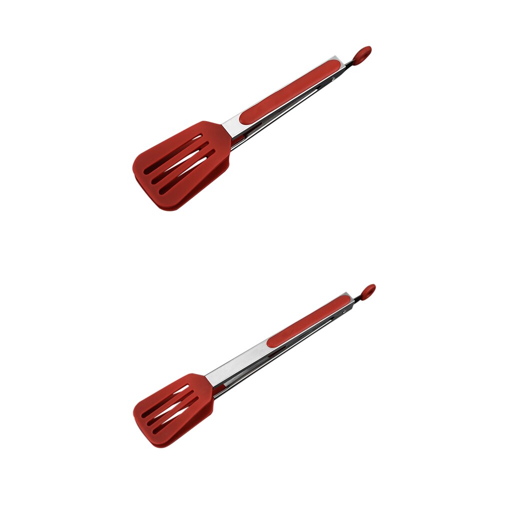 Goodgrips Silicone Locking Serving Cooking Salad Food BBQ Tongs - Red, 32x 5cm